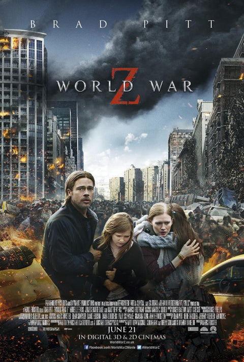 《地球未日戰 World war Z (2013) 》英文版高品質印刷雙面燈箱海報