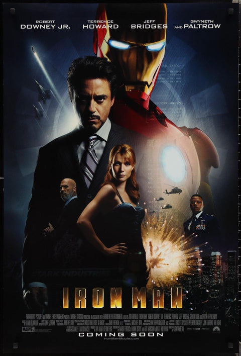 《鐵甲奇俠 Iron Man (2008) 》英文版高品質印刷雙面燈箱海報