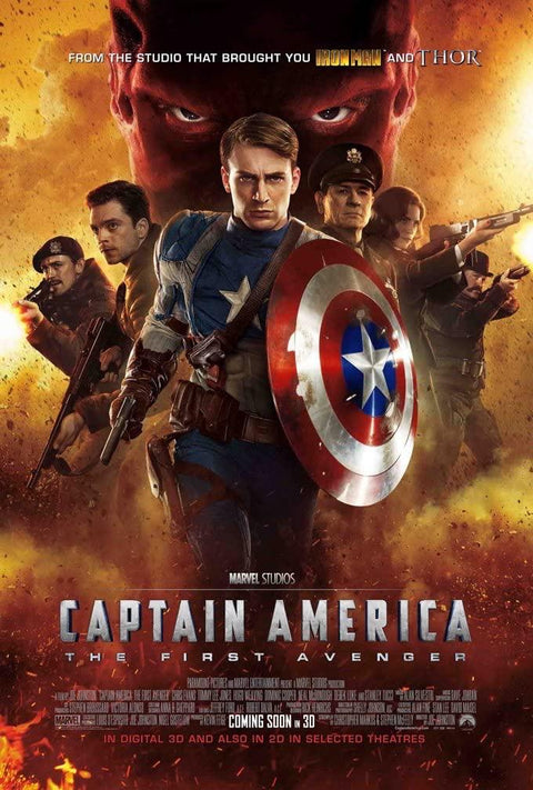 《美國隊長:復仇者先鋒 Captain America: The First Avenger (2011)》英文版高品質印刷雙面燈箱海報