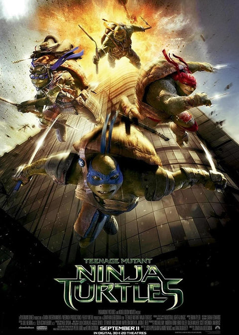 《忍者龜影-變種新任務 Teenage Mutant Ninja Turtles (2014) 》英文版高品質印刷雙面燈箱海報