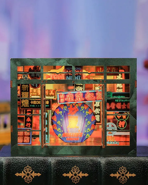 【預購】欄柵外的燈火 - 香港DIY場景拼砌模型